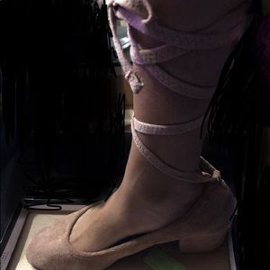 Forever 21 faux suede ballet shoes